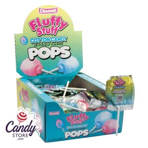 Fluffy Stuff Cotton Candy Pops - 48ct