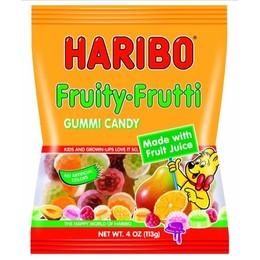 Haribo Fruity-Fruitti Peg Bag - 12ct