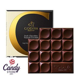 G by Godiva Dark Chocolate Toasted Coconut Bars 68% Cacao - 20ct