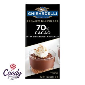 Ghirardelli 70% Cacao Baking 4oz Bar - 12ct