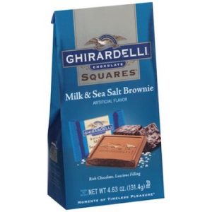 Ghirardelli Milk & Sea Salt Brownie Squares Bags - 6ct