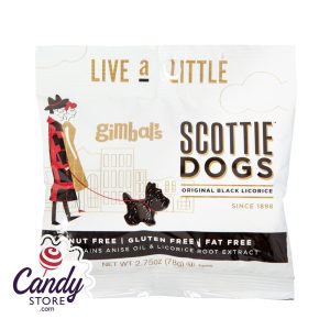 Gimbal's Black Licorice Scotties 2.75oz Peg Bag - 12ct