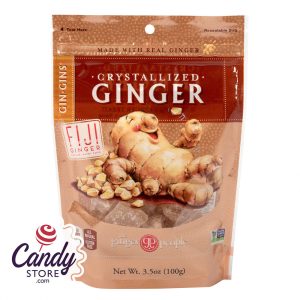 Ginger People Crystalized Ginger Candy 3.5oz Peg Bag - 12ct