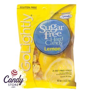 Go Lightly Sugar Free Lemon Hard Candy 2.75oz Peg Bag - 12ct