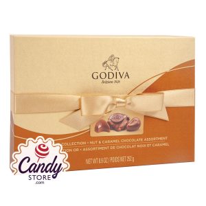 Godiva Nut & Caramel Chocolate Assortment 19-Piece Boxes - 10ct