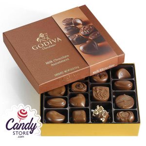 Godiva Milk Chocolate Gift Box 15-Piece - 12ct Boxes