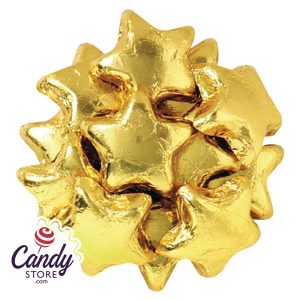 Gold Milk Chocolate Stars - 10lb