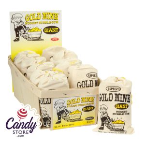 Gold Mine Gum Giant Nuggets 8.82oz - 12ct