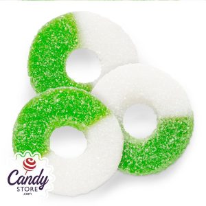 Green Apple Gummy Rings Candy - 5lb