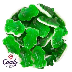 Green Gummi Frogs Tutti Frutti - 5lb Bulk