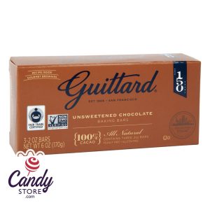 Guittard Unsweetened Baking Bar 6oz Box - 12ct