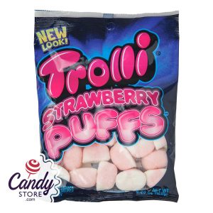 Trolli Strawberry Puffs Gummies - 12ct Bags