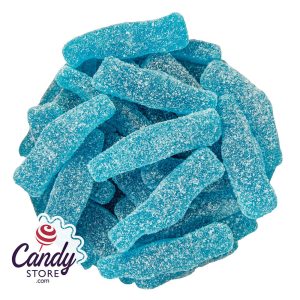 Gummy Sour Blue Raz Bottles - 6.6lb