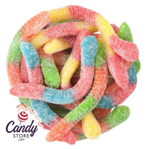 Gummy Sour Inch Worms Candy - 5lb