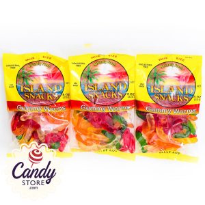 Gummy Worms Island Snacks - 6ct Bags