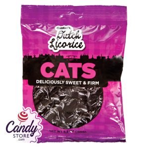 Gustaf's Licorice Cats 5.2oz Peg Bag - 12ct