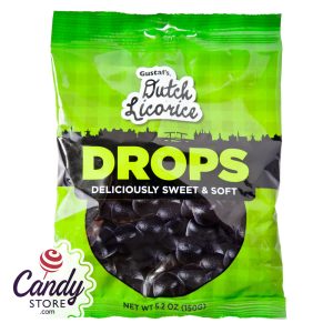 Gustaf's Licorice Drops 5.2oz Peg Bag - 12ct