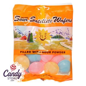 Gustaf's Sour Satellite Wafers 1.23oz Peg Bag - 12ct