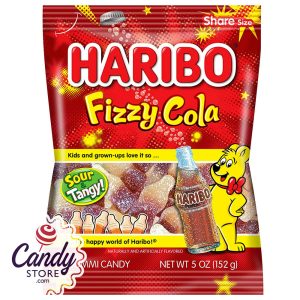 Haribo Fizzy Cola Bottles Gummi Candy 5oz Bag - 12ct