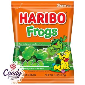 Haribo Frogs Gummi Candy 5oz Bag - 12ct