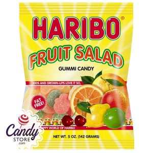 Haribo Fruit Salad Gummi Candy 5oz Bag - 12ct