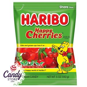 Haribo Happy Cherries Gummi Candy 5oz Bag - 12ct