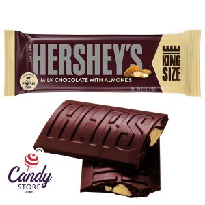 Hershey's Milk Chocolate Bar With Almonds King Size - 18ct