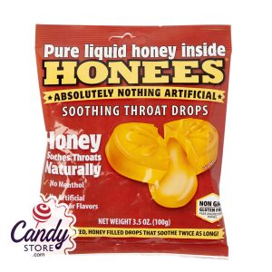 Honees Honey Soothing Throat Drop 20 Pc Peg Bag - 12ct