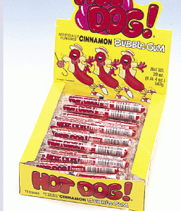 Hot Dog Cinnamon Bubblegum - 72ct