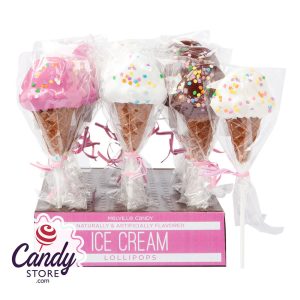 Ice Cream Cone Lollipop 1oz - 24ct