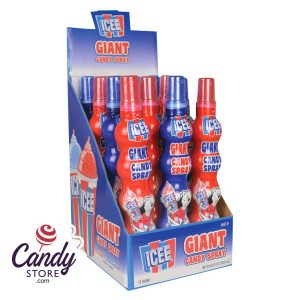 Icee Giant Spray Candy 3.72oz - 12ct