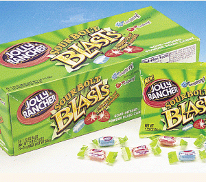 Jolly Rancher Sour Bolt Blasts Bags - 24ct