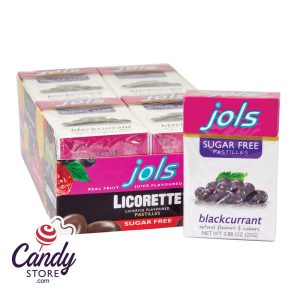 Jols Sugar Free Black Currant Licorette Pastille 0.88oz Box - 12ct