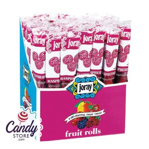 Joray Raspberry Fruit Rolls 0.75oz - 48ct