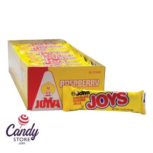 Joyva Joys Chocolate Covered Raspberry Jelle 1.5oz Bar - 36ct