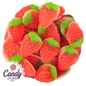 Gummy Strawberries & Cream Candy - 5lb Bulk