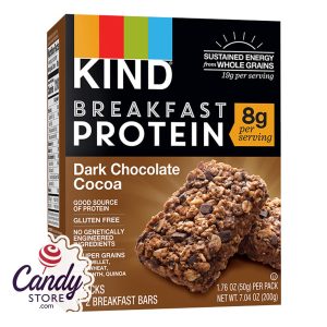 Kind Breakfast Protein Bar Dark Chocolate Cocoa 4ct 7.04oz Box - 8ct