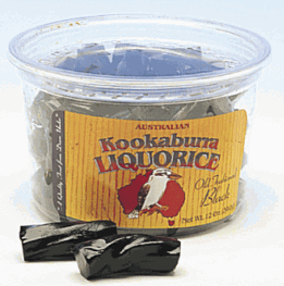 Kookaburra Cut Liquorice - Black & Red - 12oz. Tub