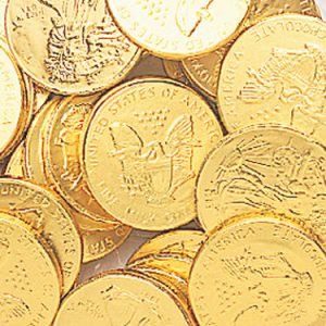 Large Gold Chocolate Coins - 10lb
