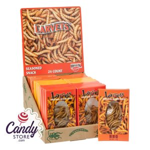 Larvets Edible Worms Assorted Flavors - 24ct