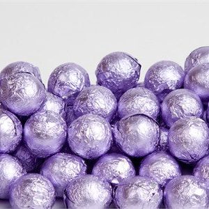 Lavender Foil Chocolate Balls - 10lb
