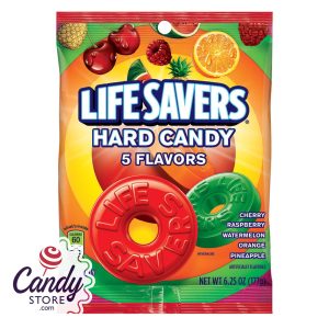 Lifesavers 5 Flavor 6.25oz Peg Bag - 12ct