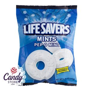 Lifesavers Pep-O-Mint Mints 6.25oz Peg Bag - 12ct