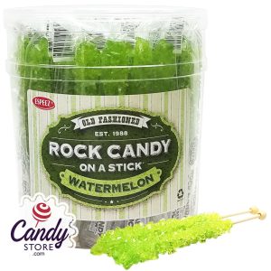 Light Green Rock Candy Crystal Sticks - 36ct Jar