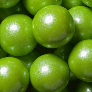 Lime Green Shimmer Gumballs - 2lb