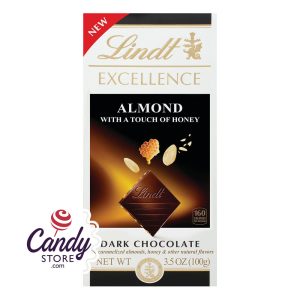 Lindt Excellence Almond Touch Of Honey Bars - 12ct