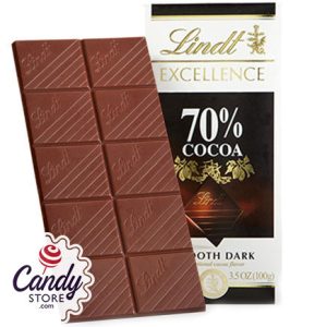 Lindt Excellence 70% Dark Chocolate Bars - 12ct