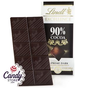 Lindt Excellence 90% Dark Chocolate Bars - 12ct