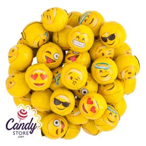 Milk Chocolate Emoji Balls Foiled Madelaine - 10lb