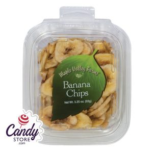 Maple Valley Farms Banana Chips 3.25oz Peg Tub - 6ct